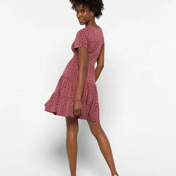 Kaileigh Pink Floral Tiered Dress XL - Picture 10 of 11